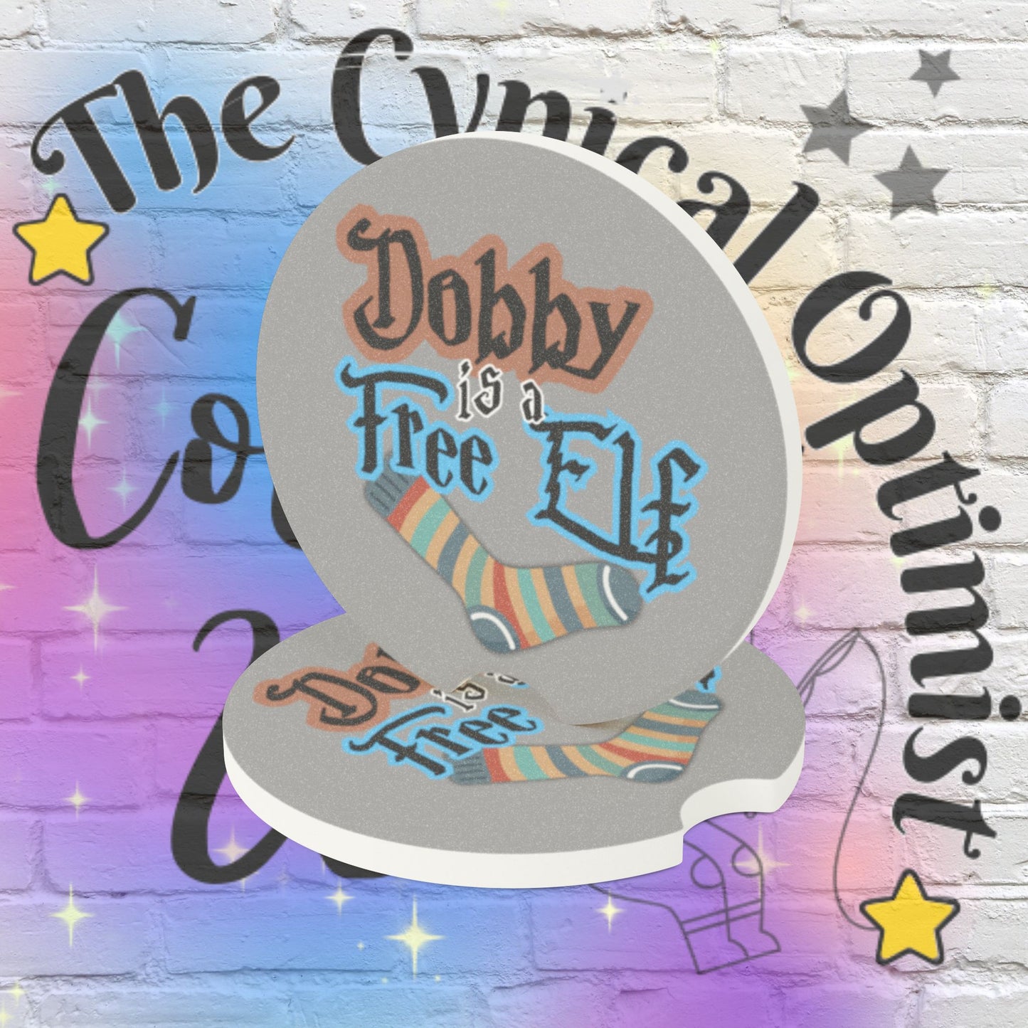 Dobby is a Free Elf Coaster | Harry Potter Soapstone | Potterhead Gift