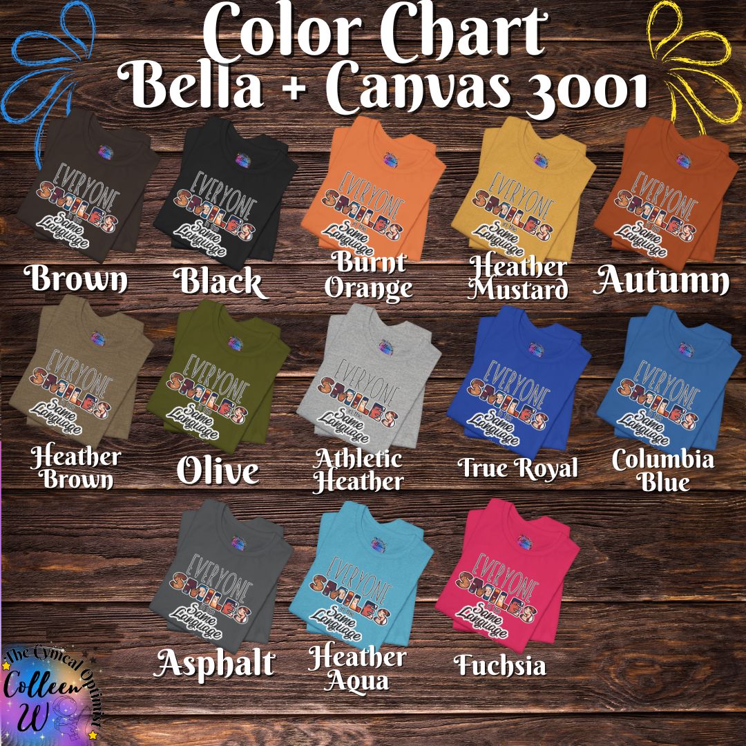 Everyone Smiles Unisex Tee, Positive Vibes T-Shirt, Gift for Friends, Casual Wear, Everyday Comfort, Joyful Apparel