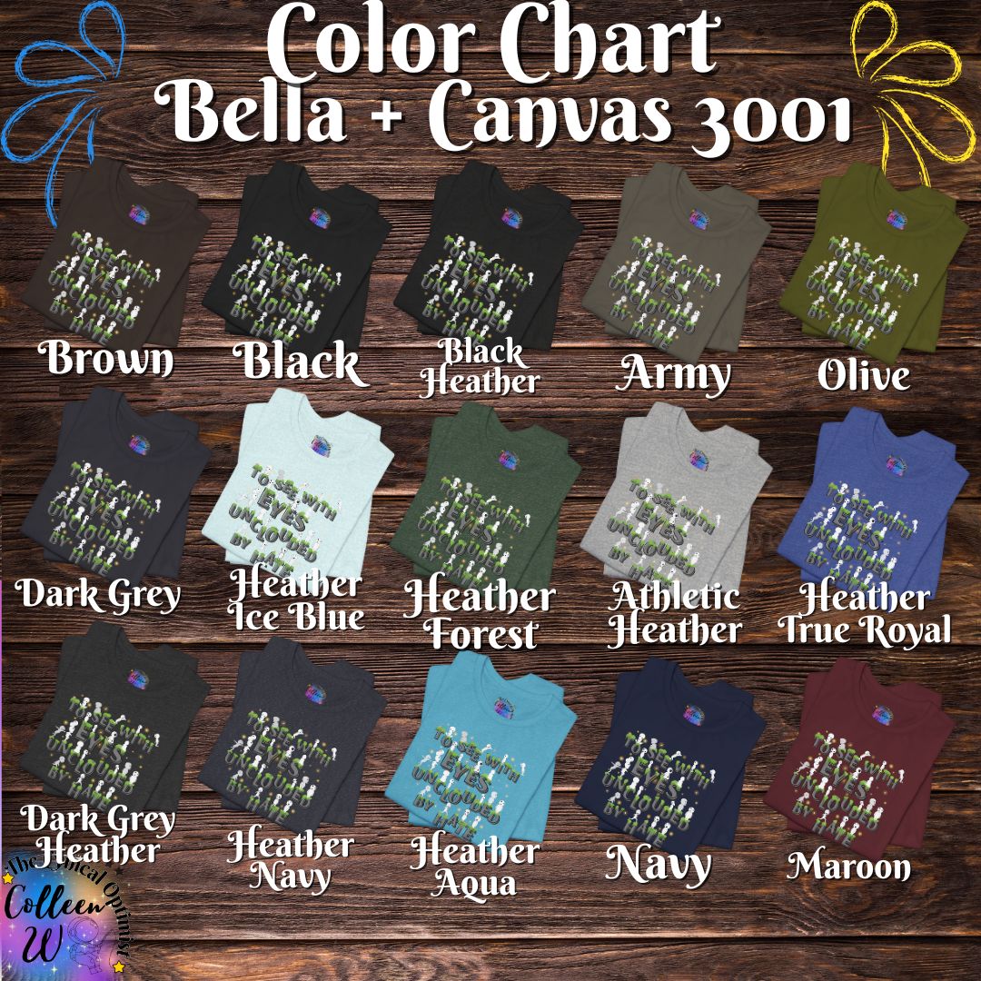 To See with Eyes Unclouded By Hate Tee | Kodama Spirits | Positive Message