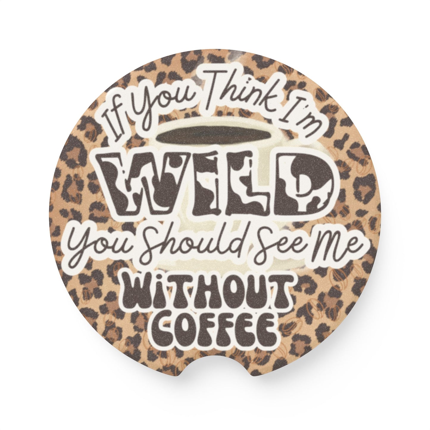 Wild Coffee Lover Coaster | Cheetah Print Absorbent Set