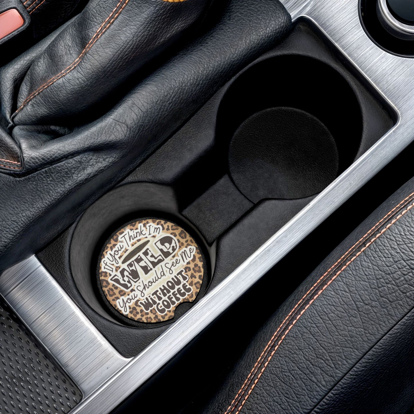 Wild Coffee Lover Coaster | Cheetah Print Absorbent Set