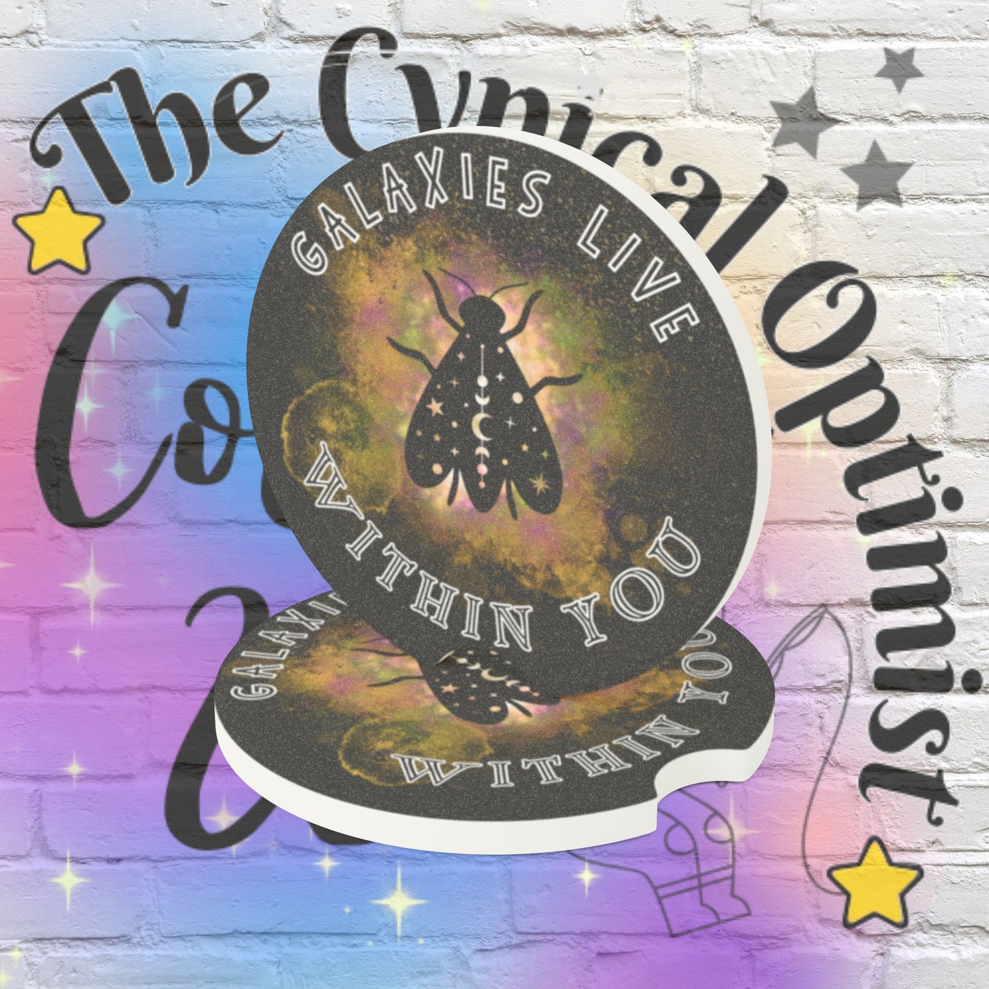 Galaxies Live Within You Coaster | Cosmic Soapstone | Inspirational Gift