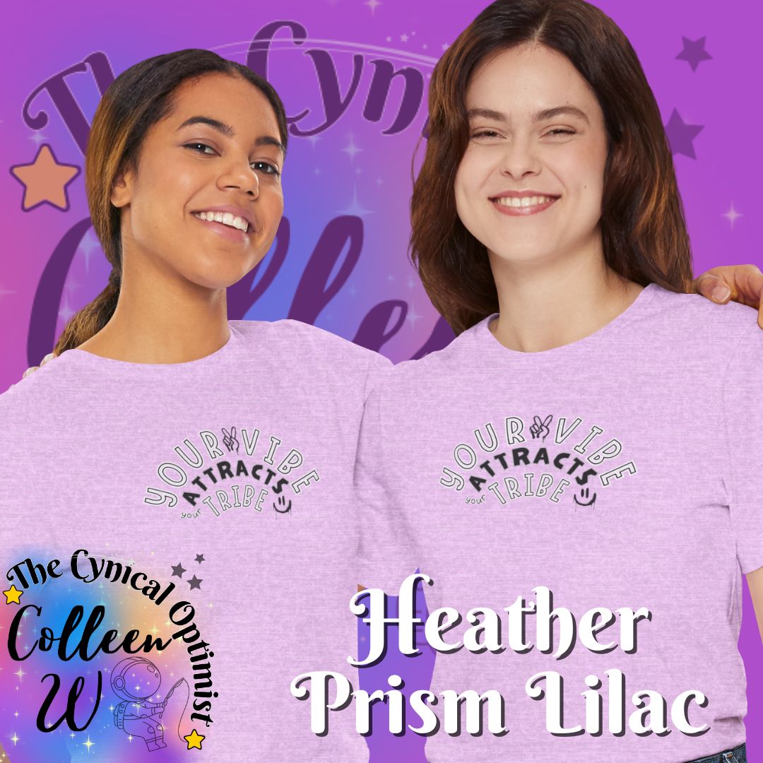 "Your Vibe Attracts Your Tribe" T-Shirt — Positive Vibes Graphic Tee