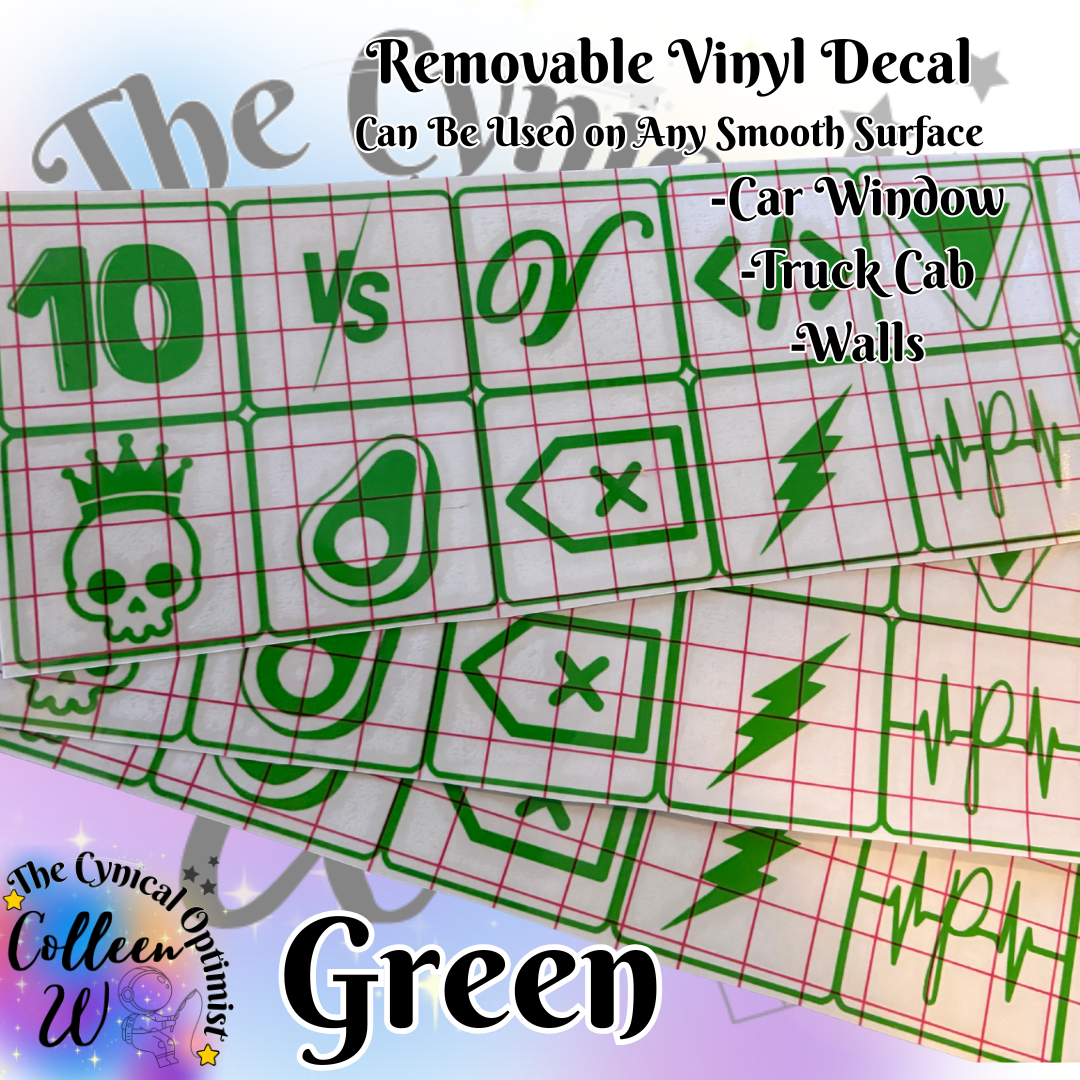 Pearl Jam PJ Album Decal for Car Window or Bumper Sticker | Ten, VS, Vitality, No Code, Yield, Binaural, Riot Act, Backspace, Stickman | Free Shipping