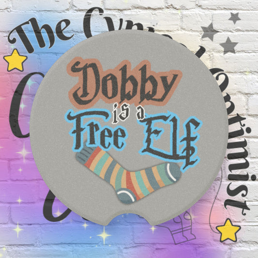 Dobby is a Free Elf Coaster | Harry Potter Soapstone | Potterhead Gift