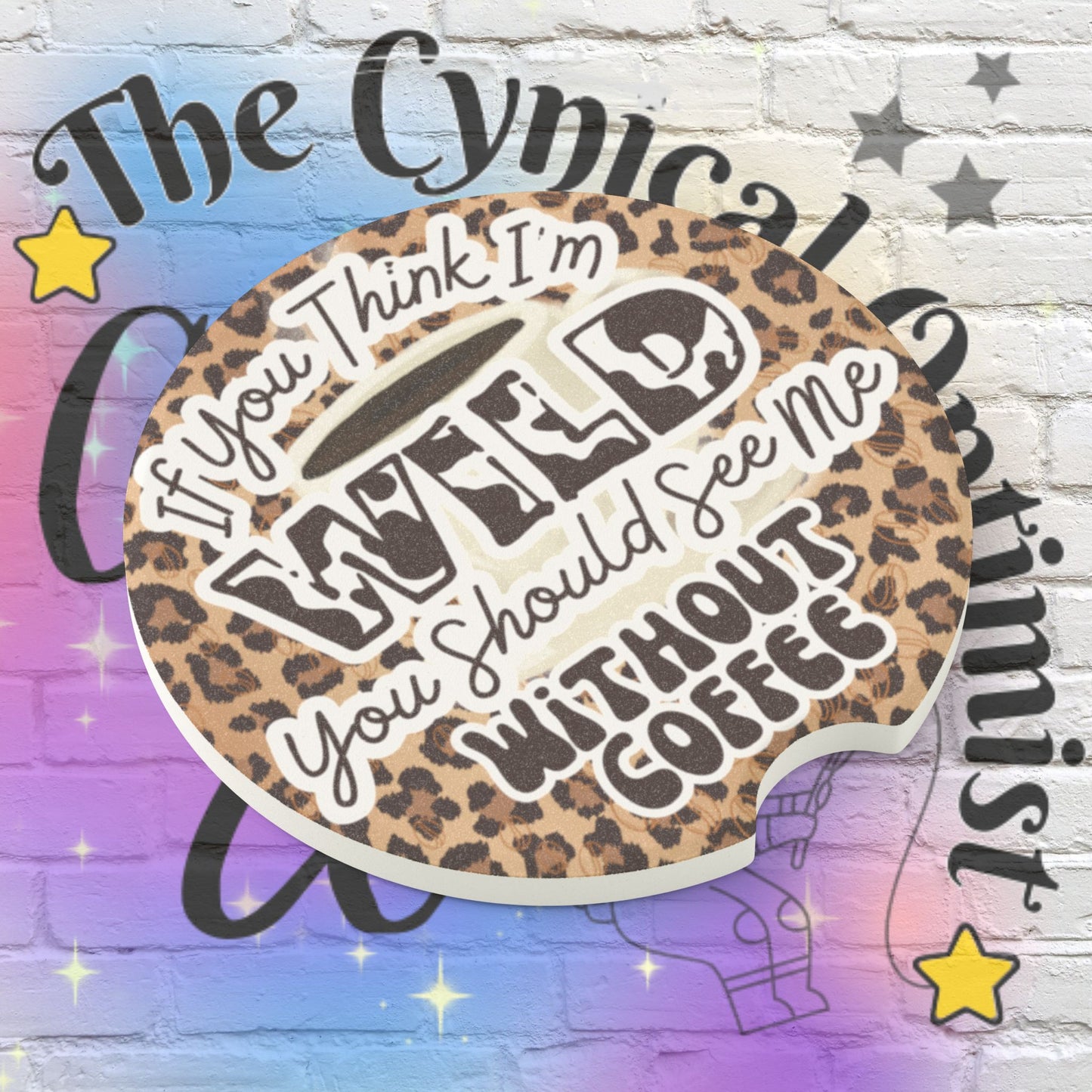 Wild Coffee Lover Coaster | Cheetah Print Absorbent Set