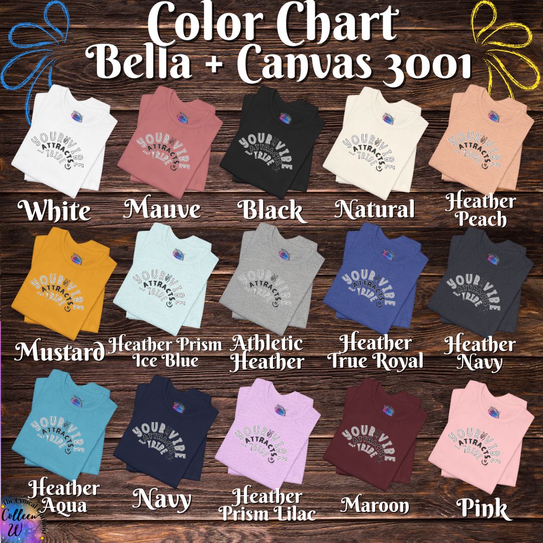 "Your Vibe Attracts Your Tribe" T-Shirt — Positive Vibes Graphic Tee