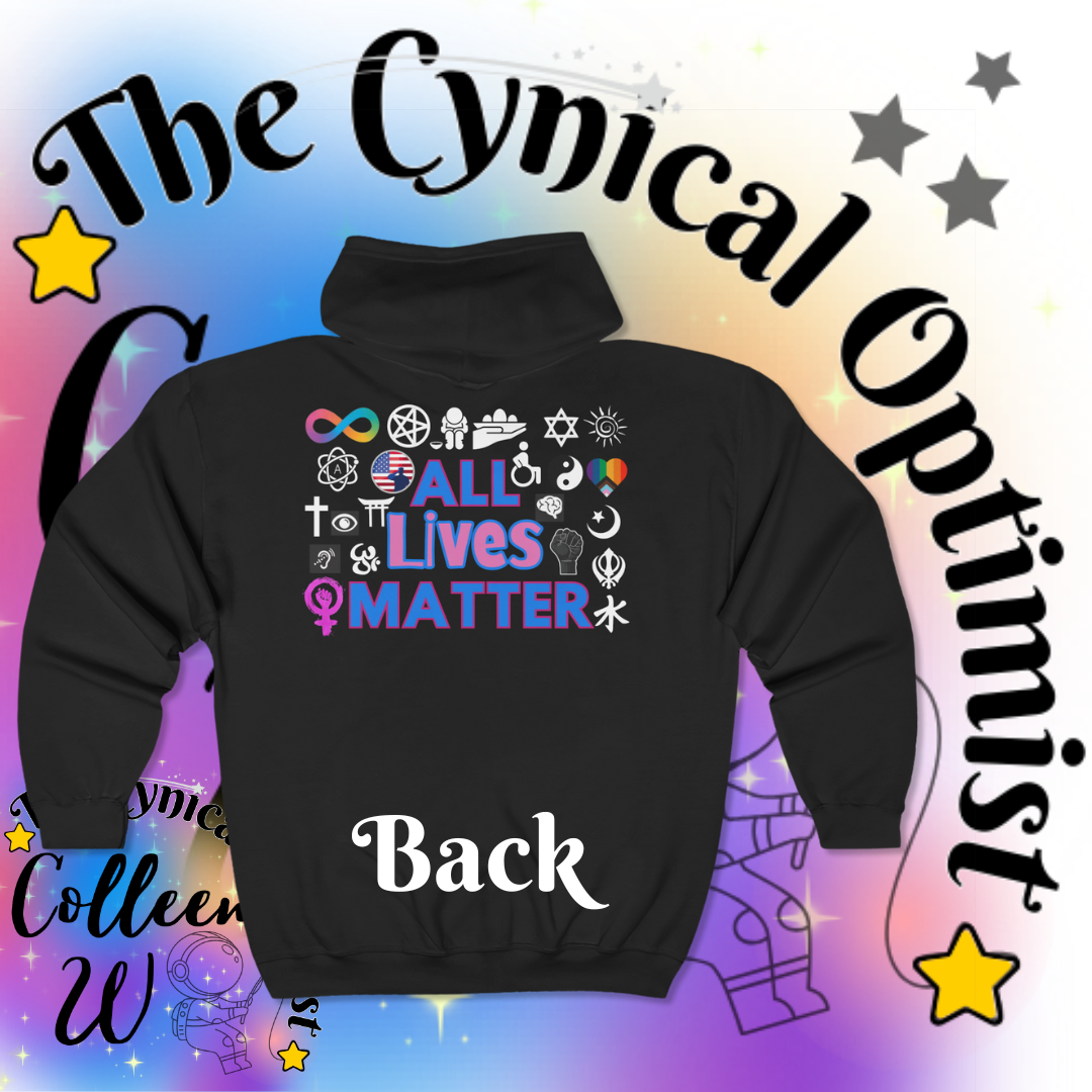 Unisex Heavy Blend™ Full Zip Hooded Sweatshirt - Human Rights Statement