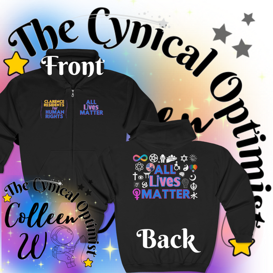 Unisex Heavy Blend™ Full Zip Hooded Sweatshirt - Human Rights Statement