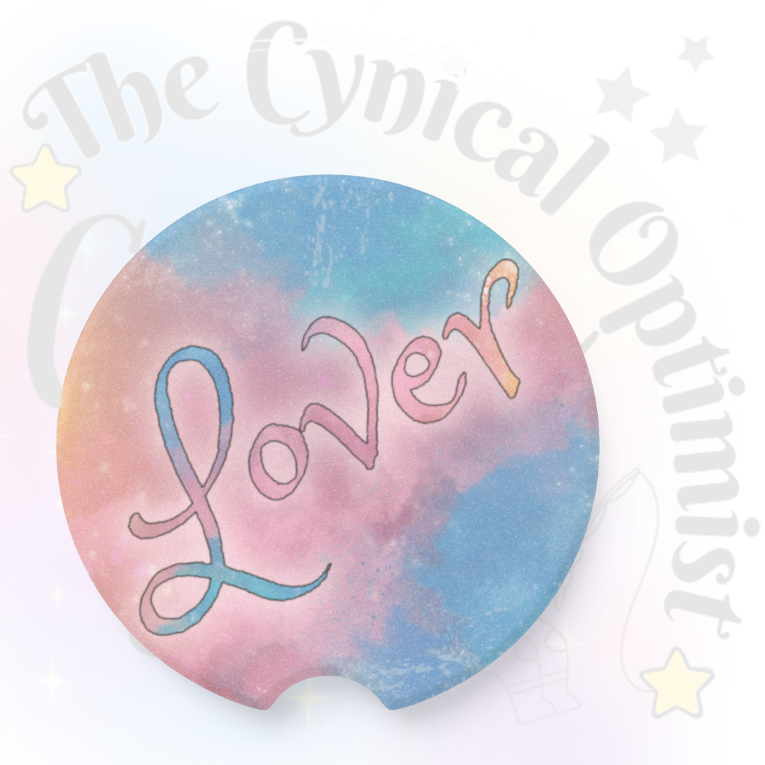 Unique Swift Lover Album Inspired Colorful Absorbent Soapstone Car Cup Holder Coaster - Taylor Fan Gift Idea | Free Shipping | Pastels