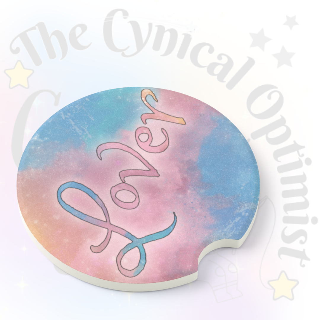 Unique Swift Lover Album Inspired Colorful Absorbent Soapstone Car Cup Holder Coaster - Taylor Fan Gift Idea | Free Shipping | Pastels