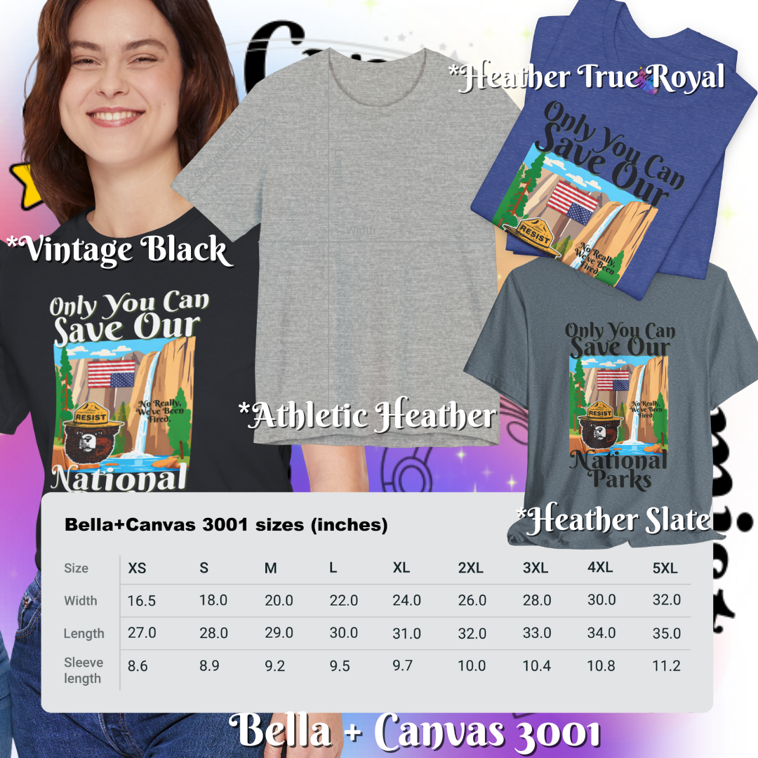 Save Our National Parks Unisex Tee - Eco-Conscious Statement Shirt