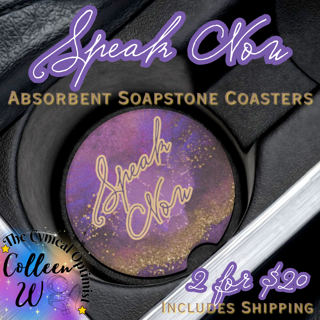 Unique Speak Now Album Inspired Absorbent Soapstone Car Cup Holder Coaster - Taylor Fan Gift Idea | Free Shipping  | Swift Fans