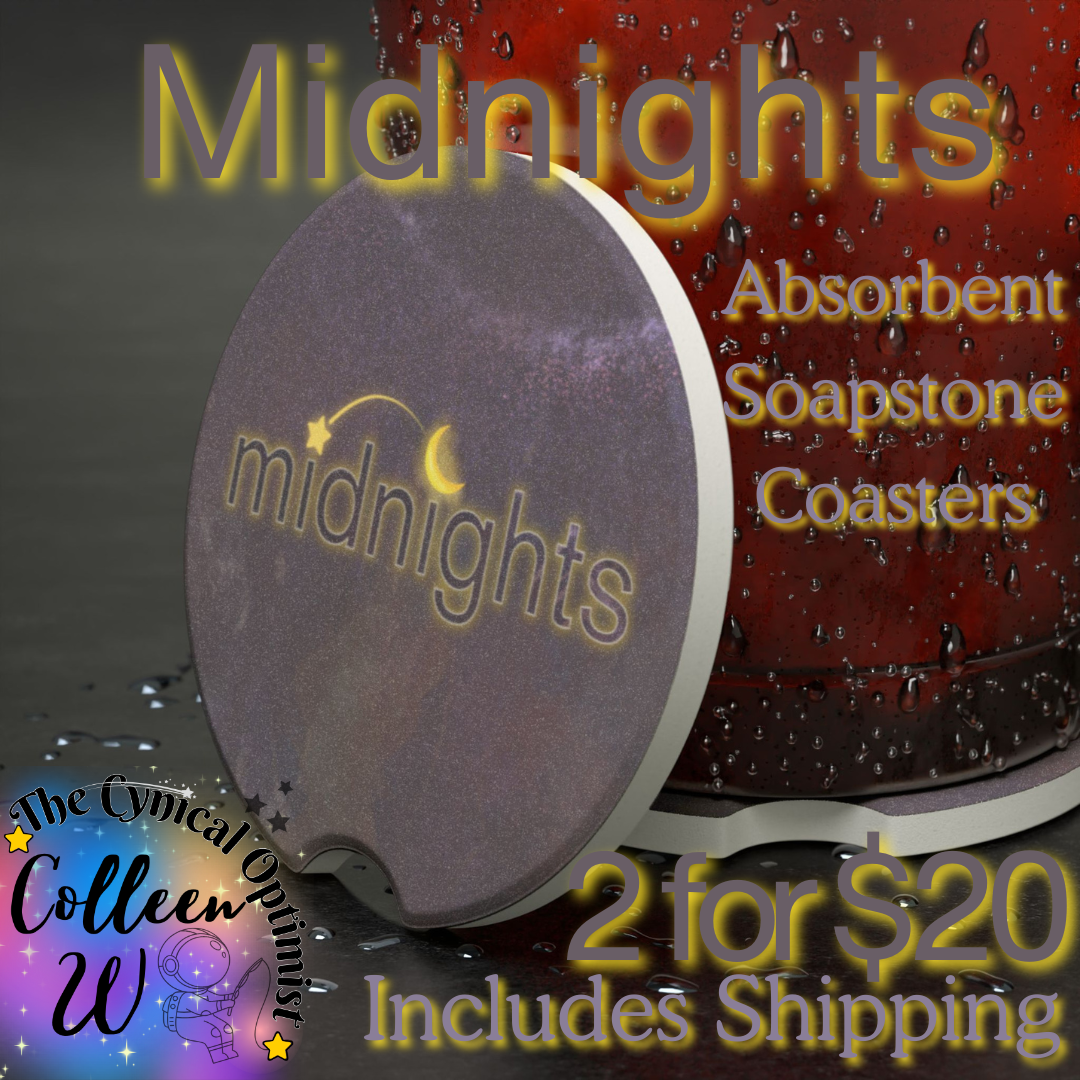 Unique Midnights Album Inspired Absorbent Soapstone Car Cup Holder Coaster - Taylor Fan Gift Idea | Free Shipping  | Swift Fan Merch