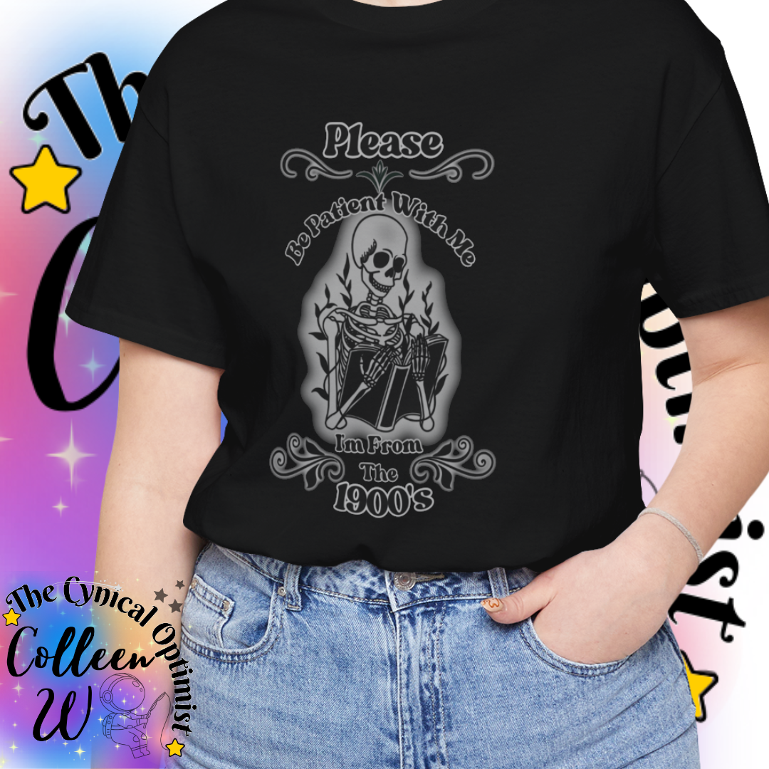 Gothic Graphic Tee - Please Be Patient, Unisex Short Sleeve T-Shirt, Casual Wear, Unique Gift, Halloween Outfit, Dark Fashion