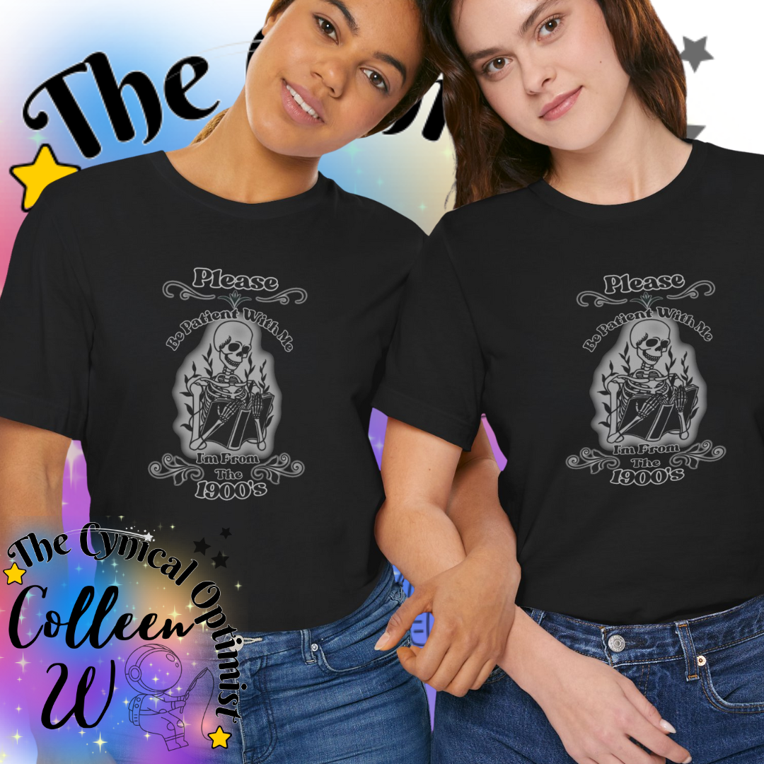 Gothic Graphic Tee - Please Be Patient, Unisex Short Sleeve T-Shirt, Casual Wear, Unique Gift, Halloween Outfit, Dark Fashion