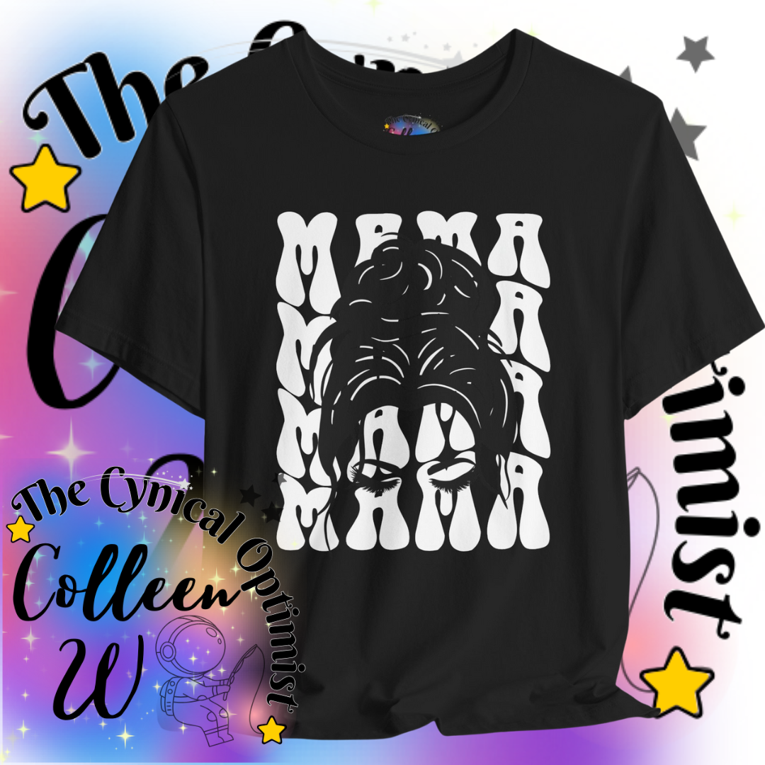 Mama Black Tshirt, Mother's Day Gift, Women's Graphic Tee, Mom Life Shirt, Family Apparel | Free Shipping