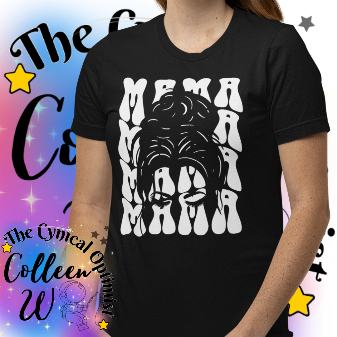 Mama Black Tshirt, Mother's Day Gift, Women's Graphic Tee, Mom Life Shirt, Family Apparel | Free Shipping