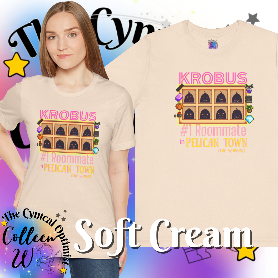 Stardew Valley Krobus #1 Roommate tshirt Pelican Town | Gift for Gamers, Friends | Casual Soft Tee | Free Shipping
