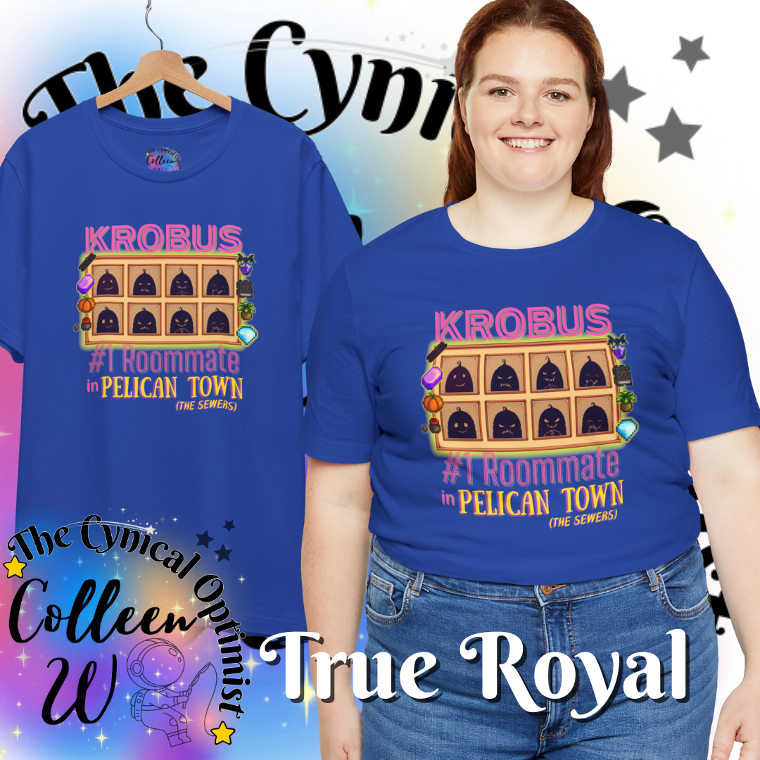 Stardew Valley Krobus #1 Roommate tshirt Pelican Town | Gift for Gamers, Friends | Casual Soft Tee | Free Shipping