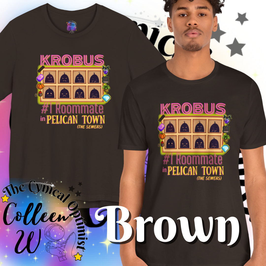 Stardew Valley Krobus #1 Roommate tshirt Pelican Town | Gift for Gamers, Friends | Casual Soft Tee | Free Shipping