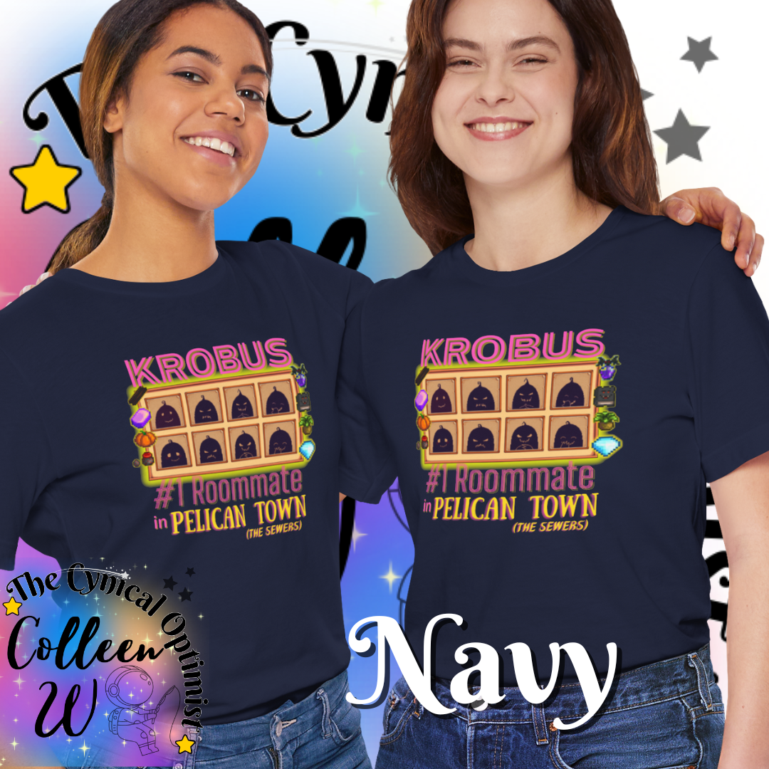 Stardew Valley Krobus #1 Roommate tshirt Pelican Town | Gift for Gamers, Friends | Casual Soft Tee | Free Shipping