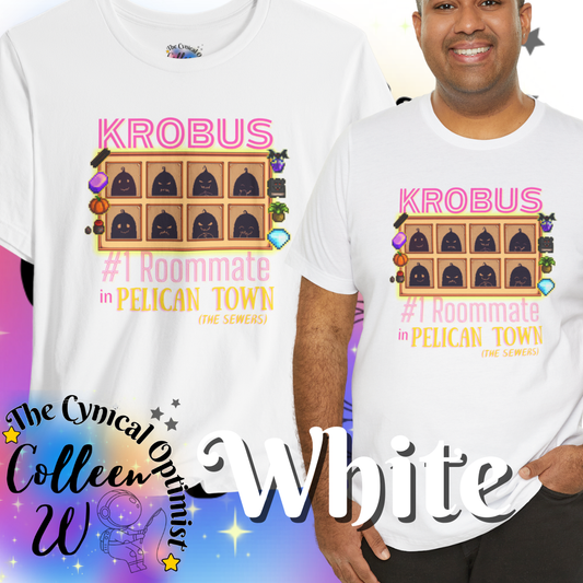 Stardew Valley Krobus #1 Roommate tshirt Pelican Town | Gift for Gamers, Friends | Casual Soft Tee | Free Shipping