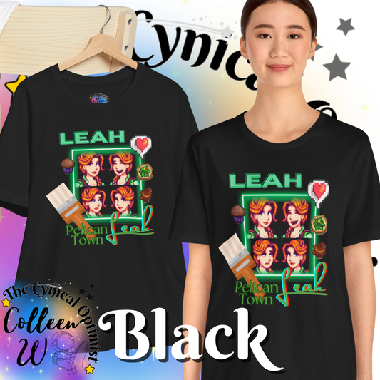 Stardew Valley Leah T-Shirt | Pelican Town | Unisex Gamer Tee | Cute Vintage