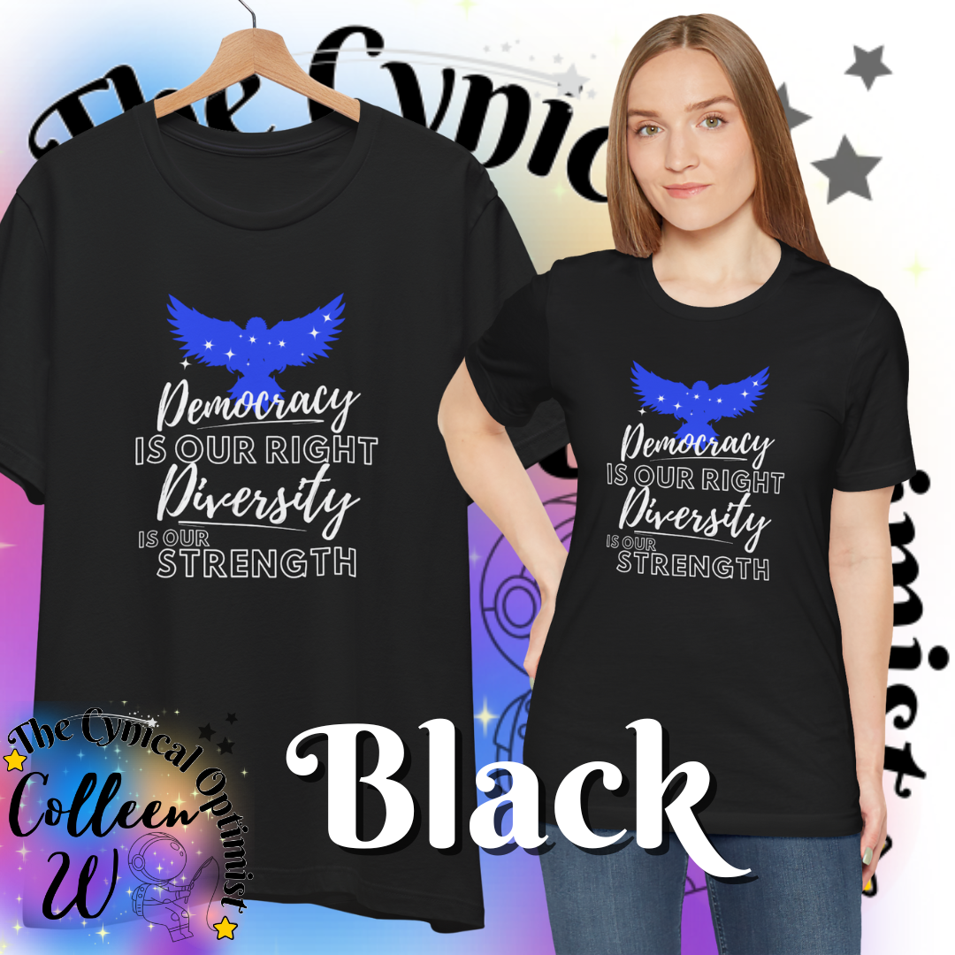 Inspirational Patriotic Eagle T-Shirt | Unity & Diversity | Unisex Cotton Tee