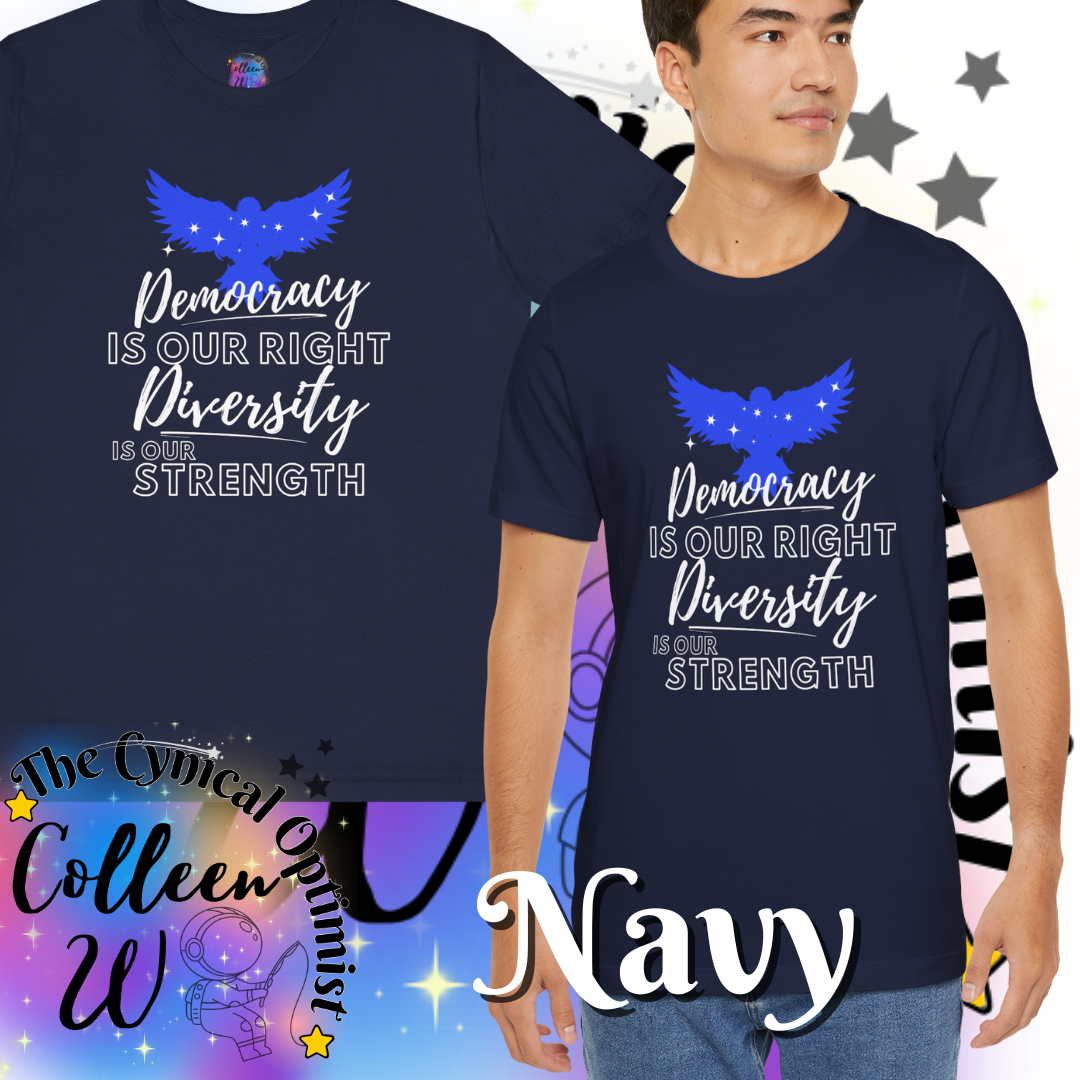 Inspirational Patriotic Eagle T-Shirt | Unity & Diversity | Unisex Cotton Tee