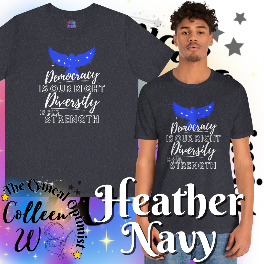 Inspirational Patriotic Eagle T-Shirt | Unity & Diversity | Unisex Cotton Tee