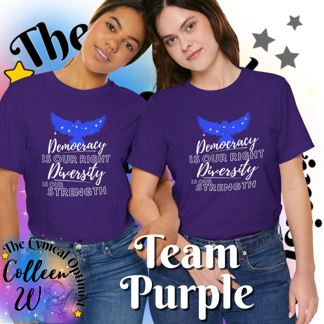 Inspirational Patriotic Eagle T-Shirt | Unity & Diversity | Unisex Cotton Tee