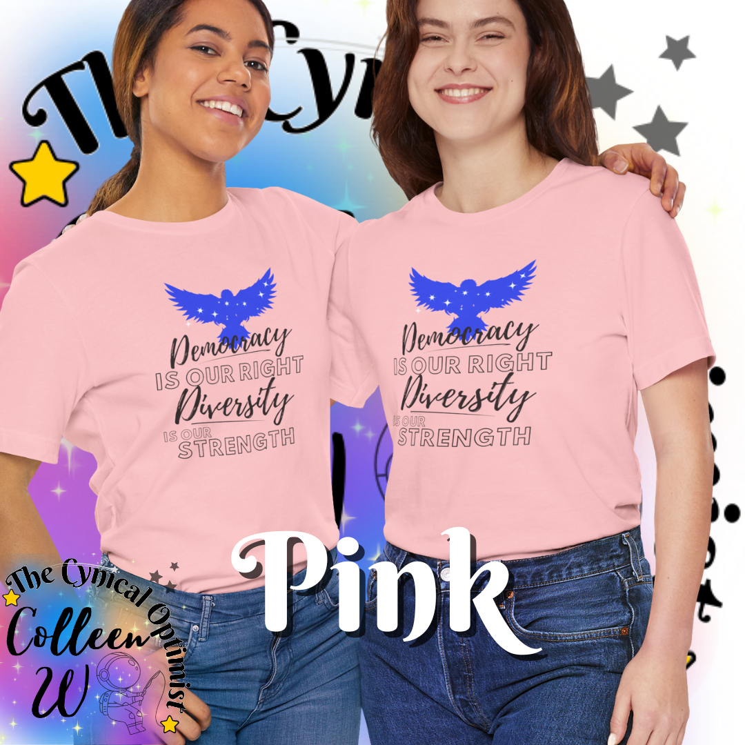 Inspirational Patriotic Eagle T-Shirt | Unity & Diversity | Unisex Cotton Tee