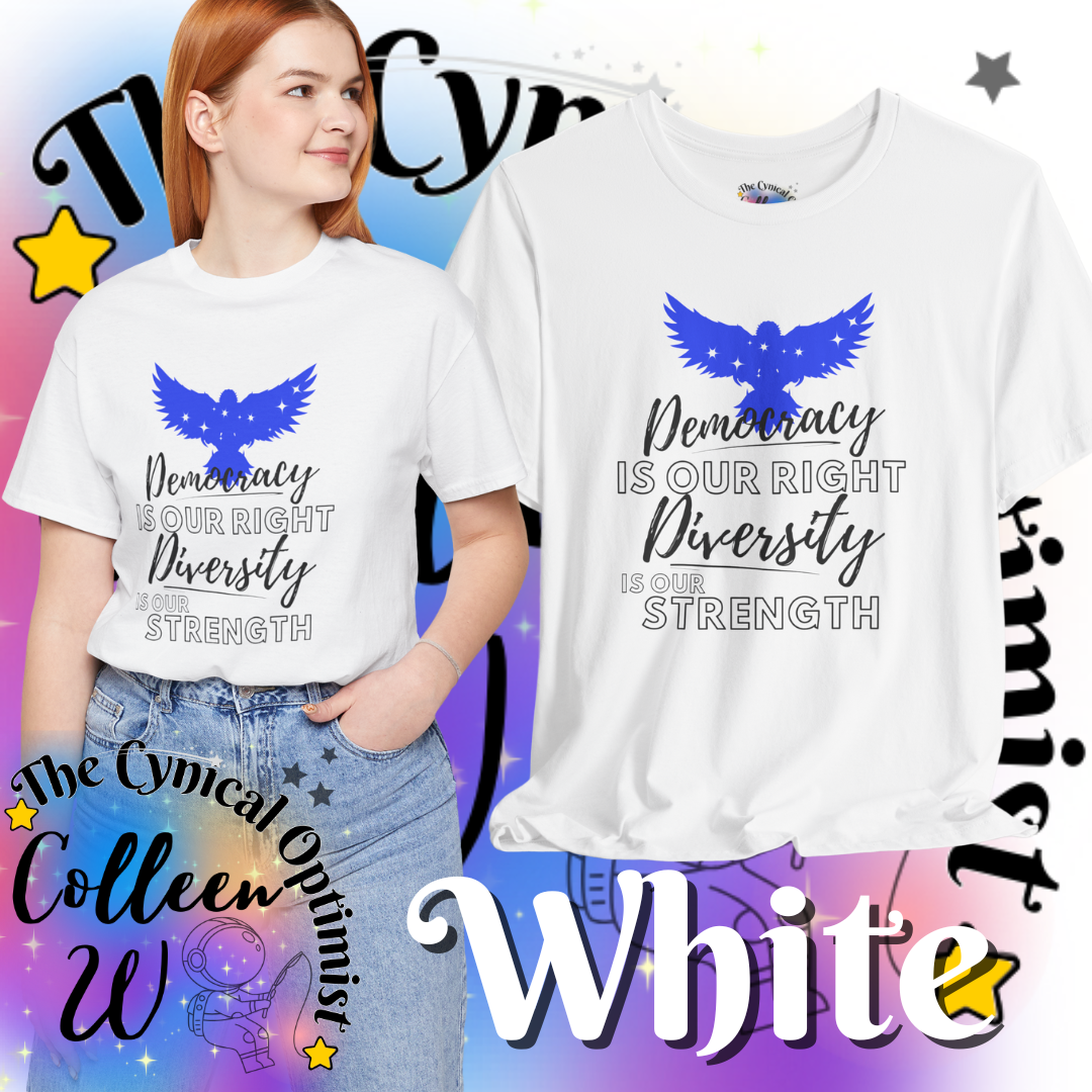 Inspirational Patriotic Eagle T-Shirt | Unity & Diversity | Unisex Cotton Tee