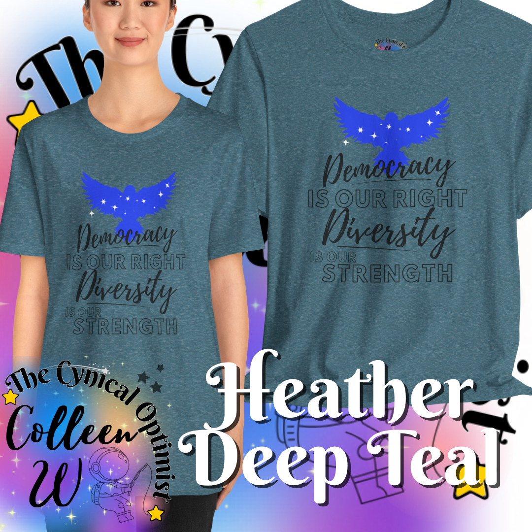 Inspirational Patriotic Eagle T-Shirt | Unity & Diversity | Unisex Cotton Tee