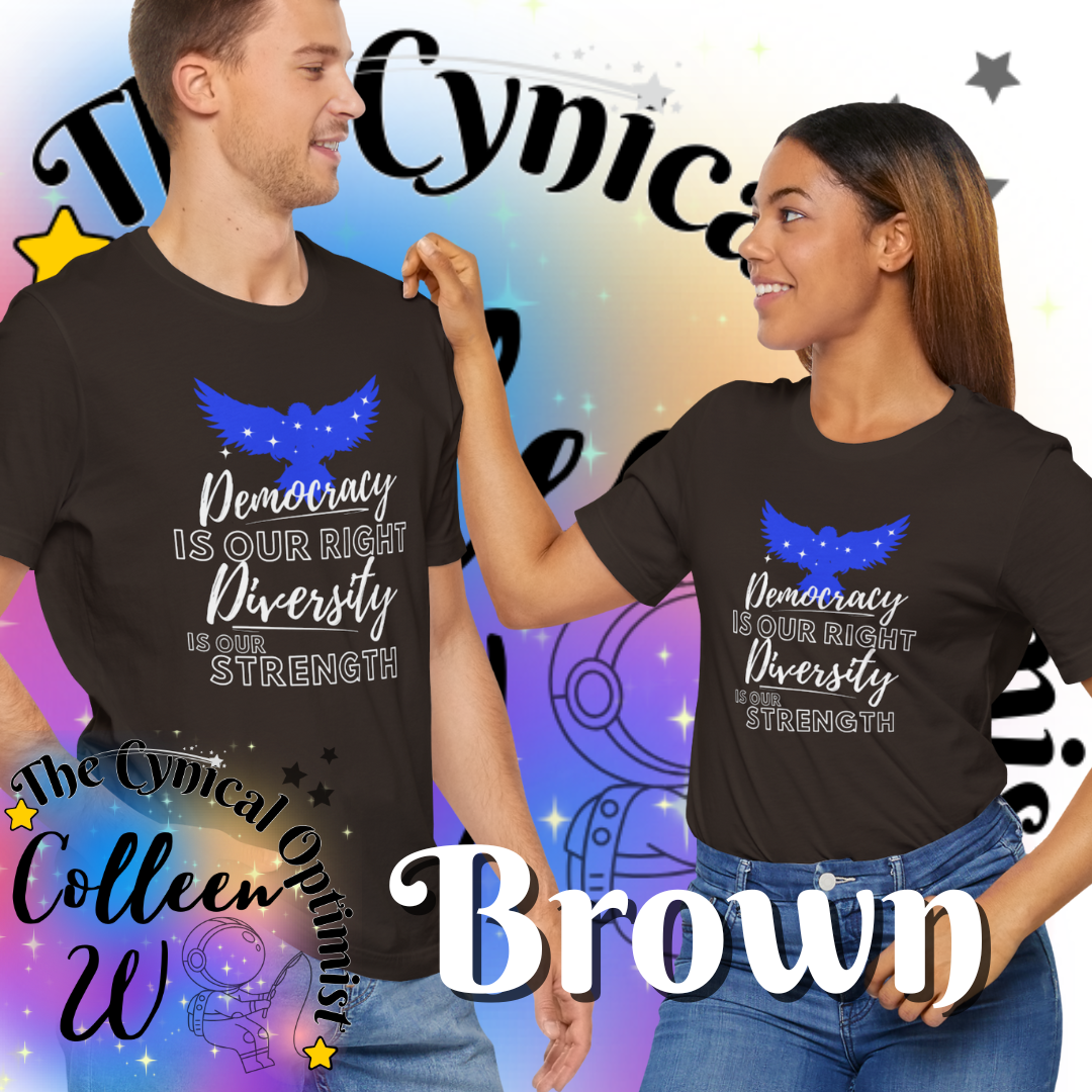 Inspirational Patriotic Eagle T-Shirt | Unity & Diversity | Unisex Cotton Tee