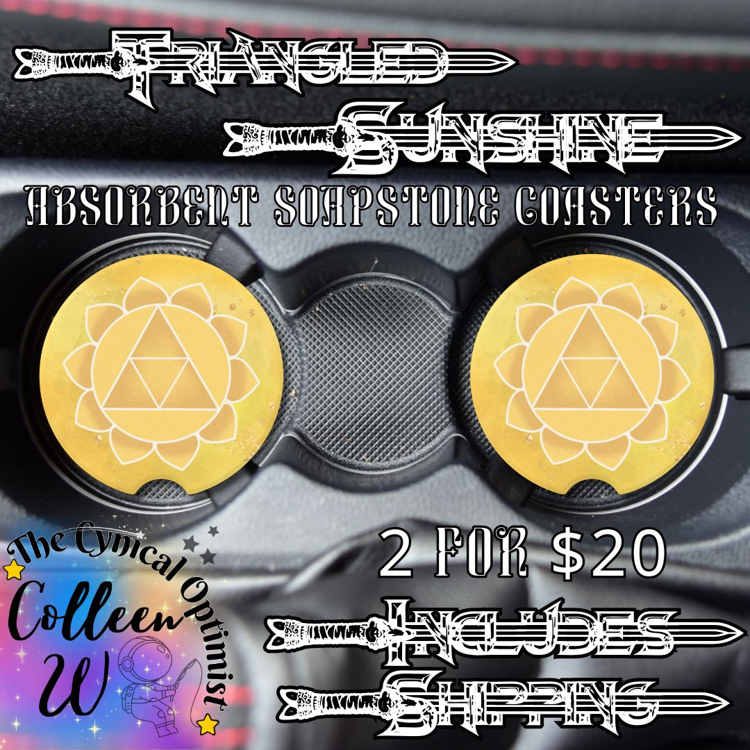 Zelda Car Coaster | Legend of Zelda Cup Holder Accessory | Gaming Gift