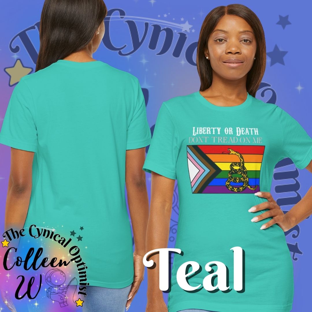 Patriotic LGBTQ+ Liberty T-Shirt | Unisex Jersey Tee | Pride & Freedom