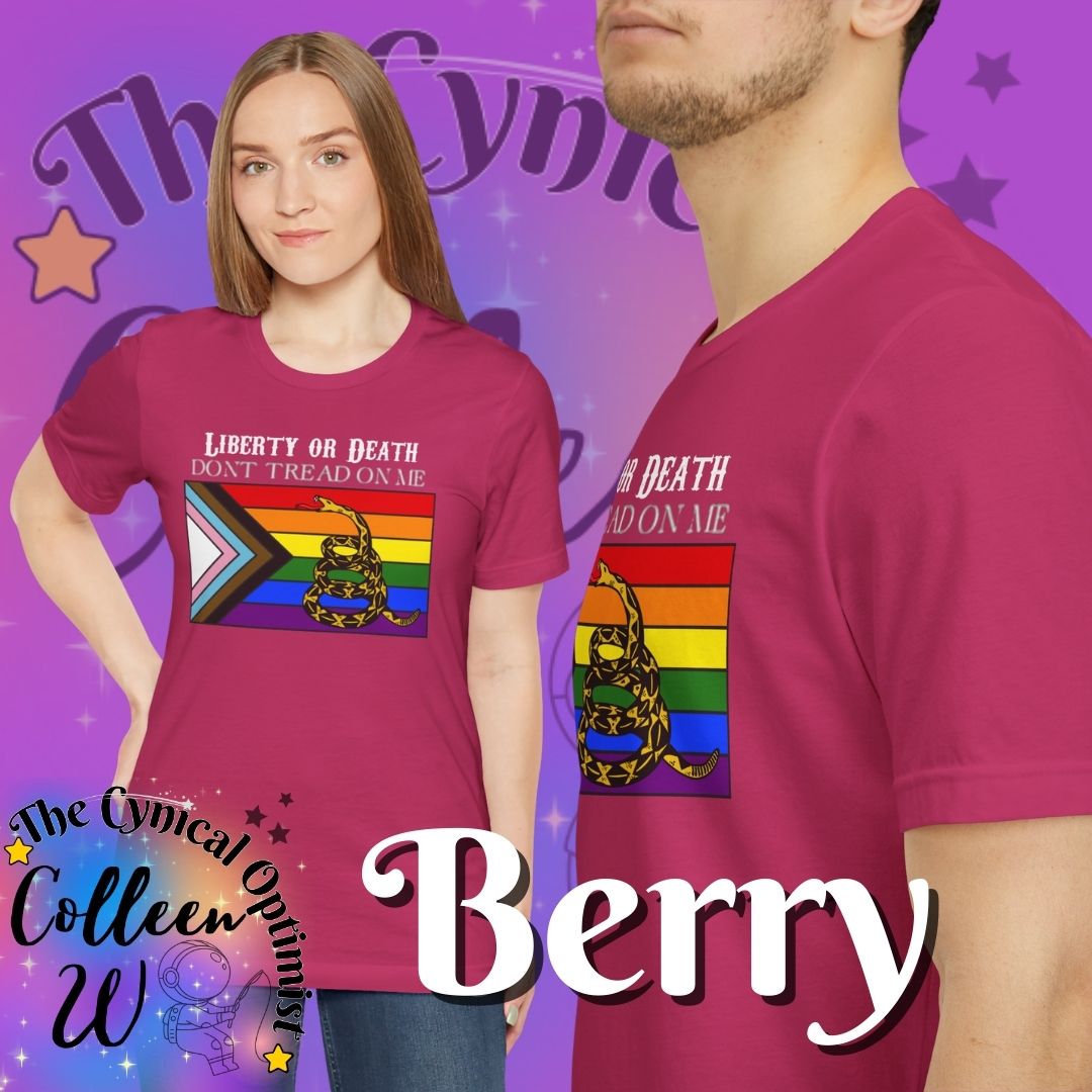 Patriotic LGBTQ+ Liberty T-Shirt | Unisex Jersey Tee | Pride & Freedom