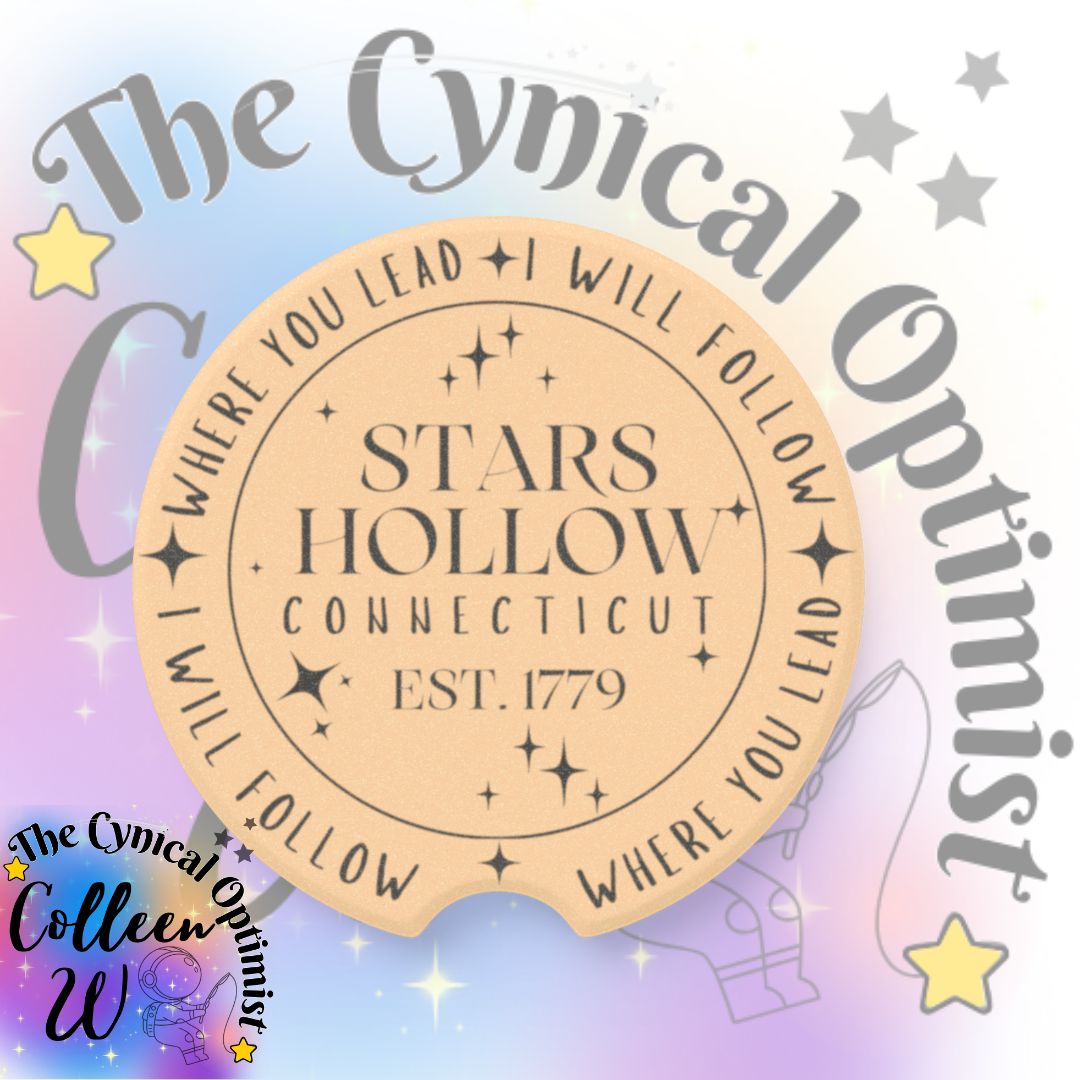 Stars Hollow Car Coaster | Where You Lead I Will Follow | Gilmore Girls Gift