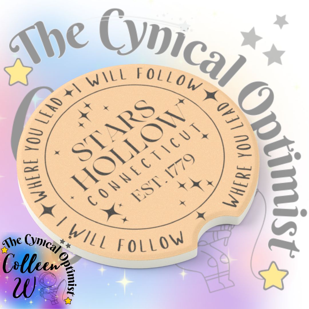 Stars Hollow Car Coaster | Where You Lead I Will Follow | Gilmore Girls Gift