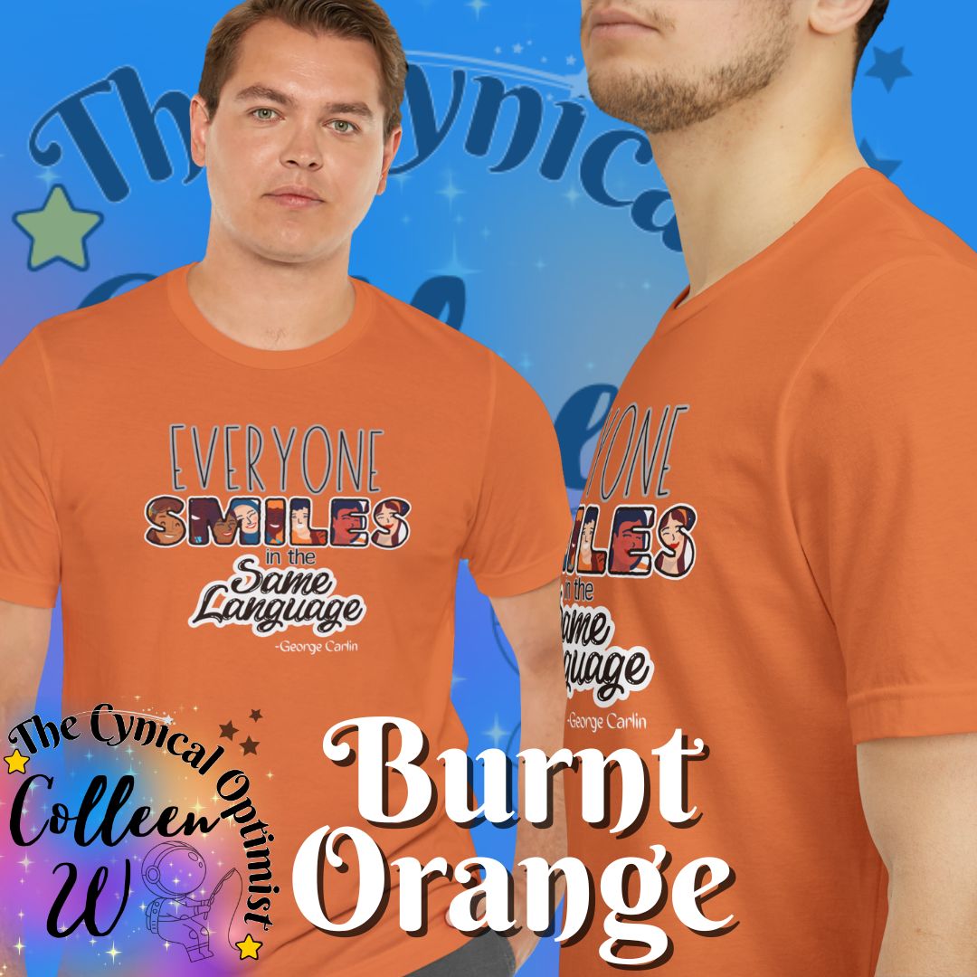 Everyone Smiles Unisex Tee, Positive Vibes T-Shirt, Gift for Friends, Casual Wear, Everyday Comfort, Joyful Apparel