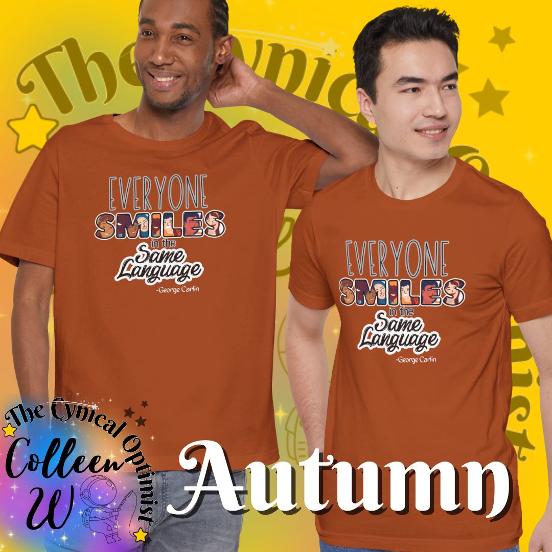 Everyone Smiles Unisex Tee, Positive Vibes T-Shirt, Gift for Friends, Casual Wear, Everyday Comfort, Joyful Apparel