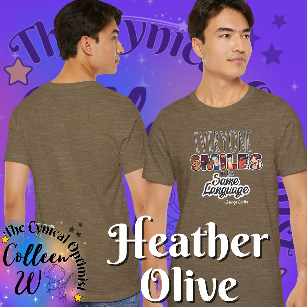 Everyone Smiles Unisex Tee, Positive Vibes T-Shirt, Gift for Friends, Casual Wear, Everyday Comfort, Joyful Apparel