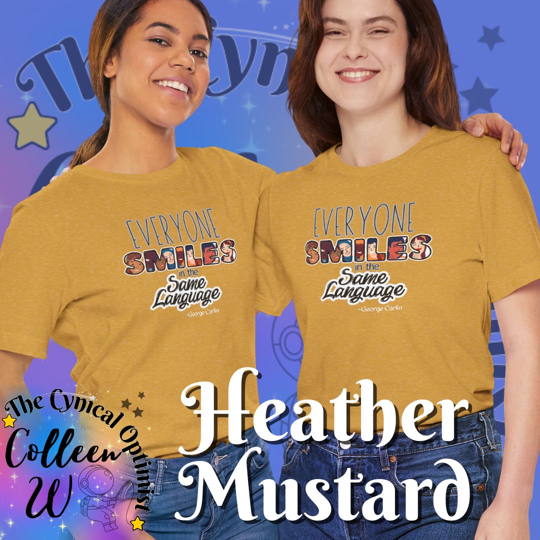 Everyone Smiles Unisex Tee, Positive Vibes T-Shirt, Gift for Friends, Casual Wear, Everyday Comfort, Joyful Apparel