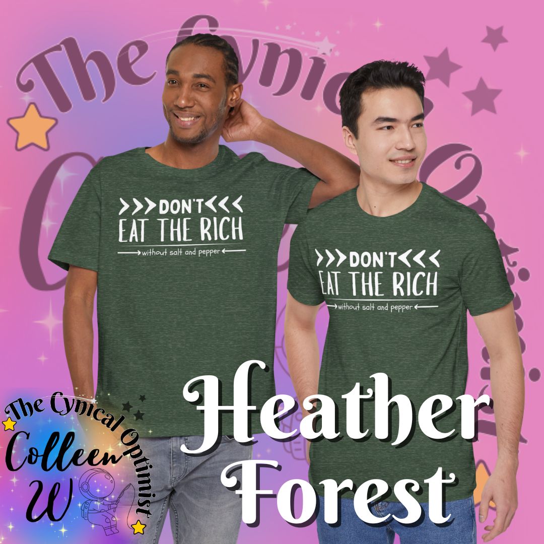 Don't Eat the Rich T-Shirt | Vegan Activist Statement Tee