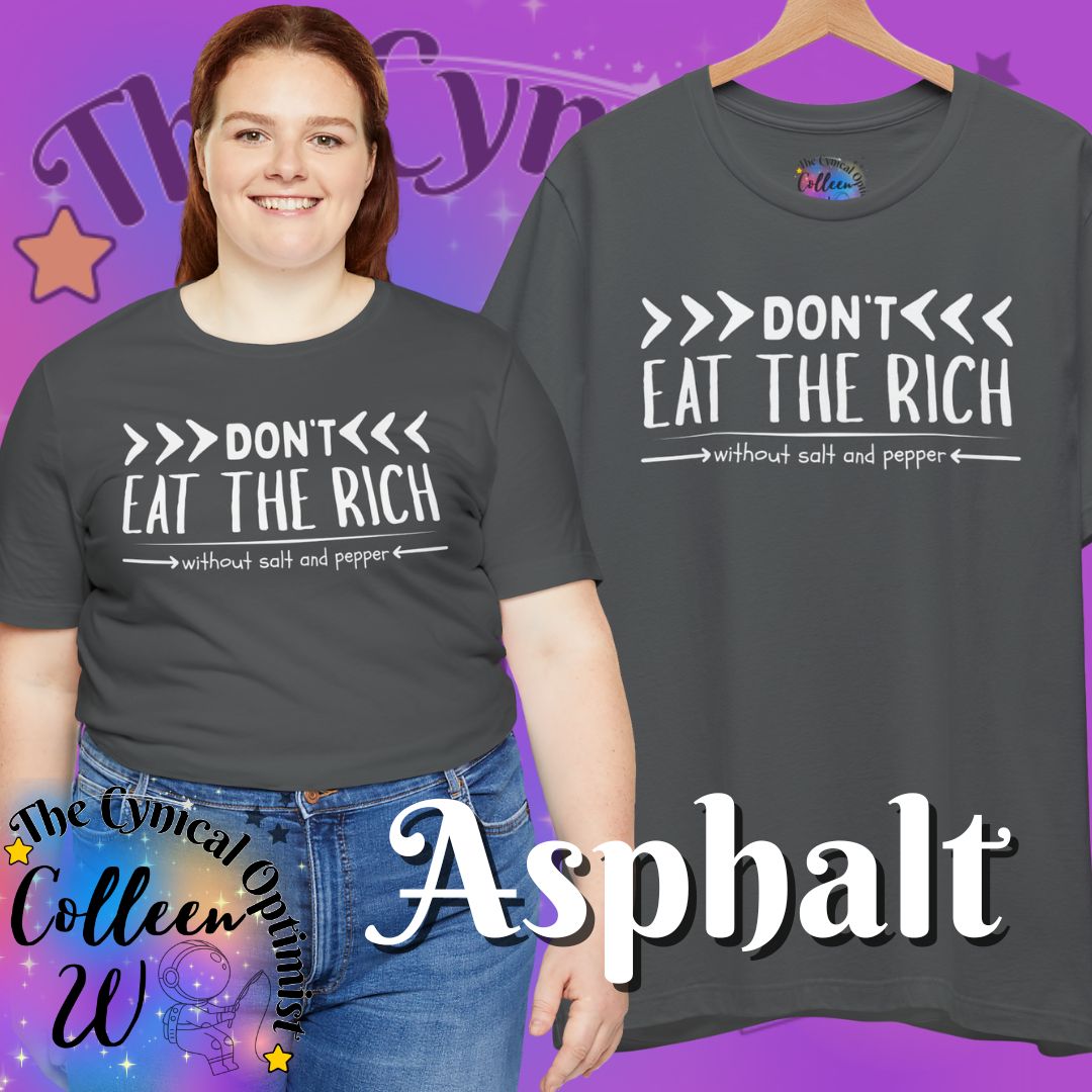 Don't Eat the Rich T-Shirt | Vegan Activist Statement Tee