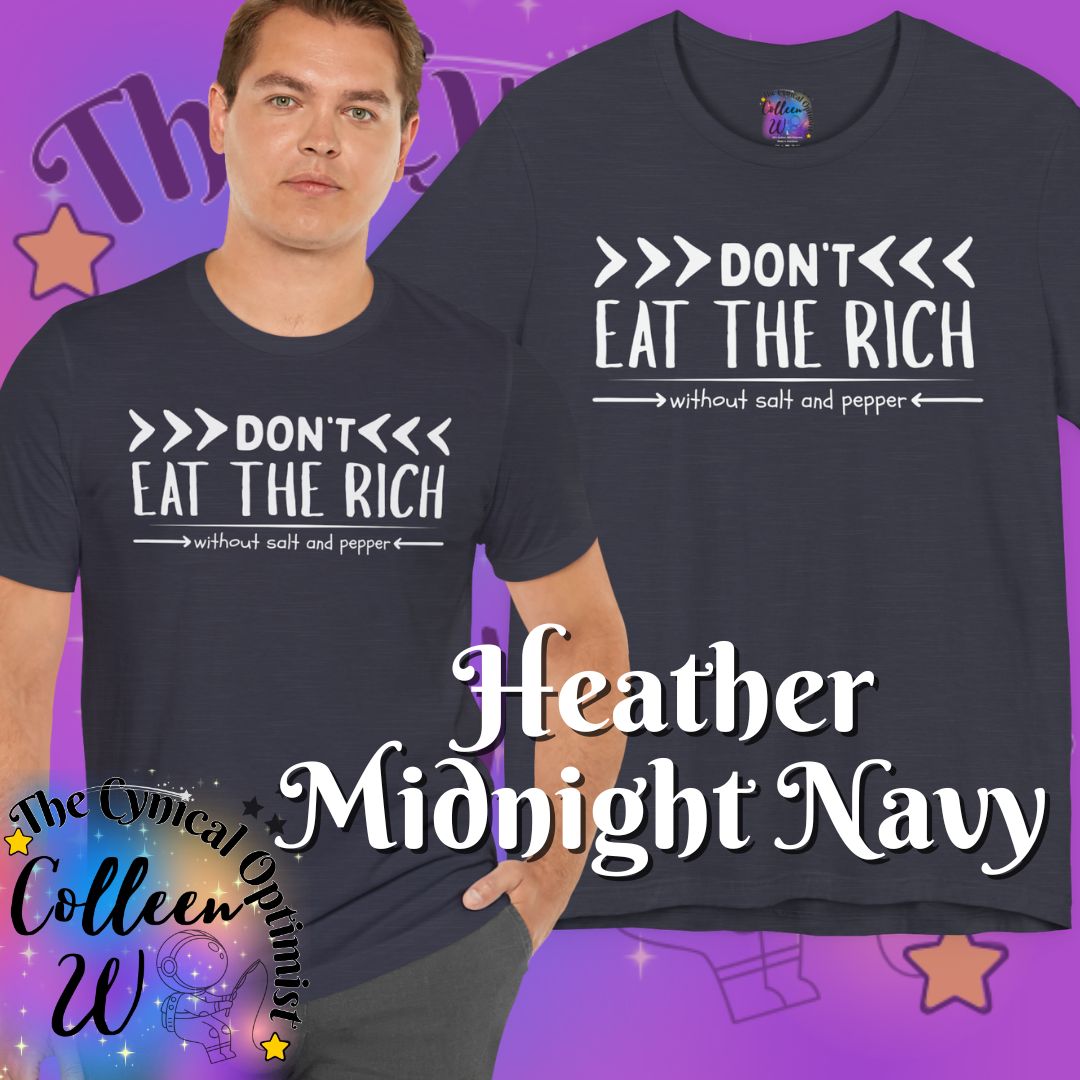 Don't Eat the Rich T-Shirt | Vegan Activist Statement Tee