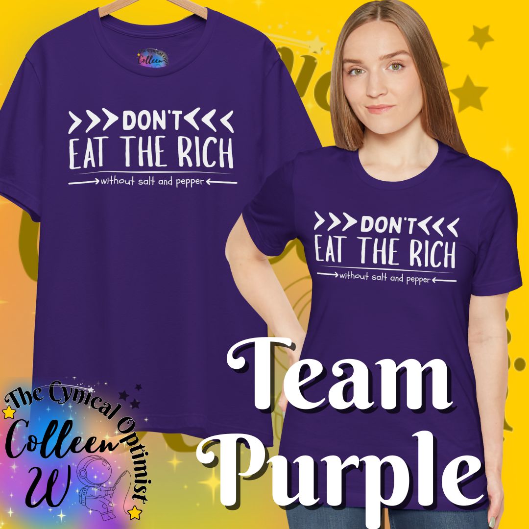 Don't Eat the Rich T-Shirt | Vegan Activist Statement Tee