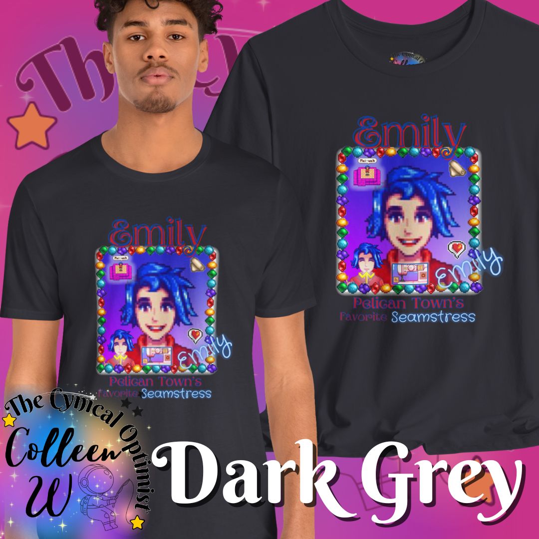 Stardew Valley Emily Fan Shirt - 'Emily the Seamstress' Design